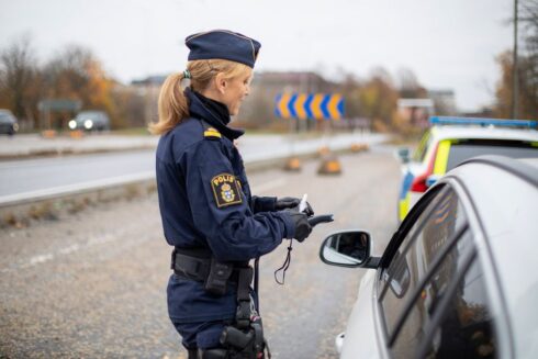 Många körkort återkallas efter en trafikkontroll av Polisen. Foto: Liza Simonsson, Transportstyrelsen