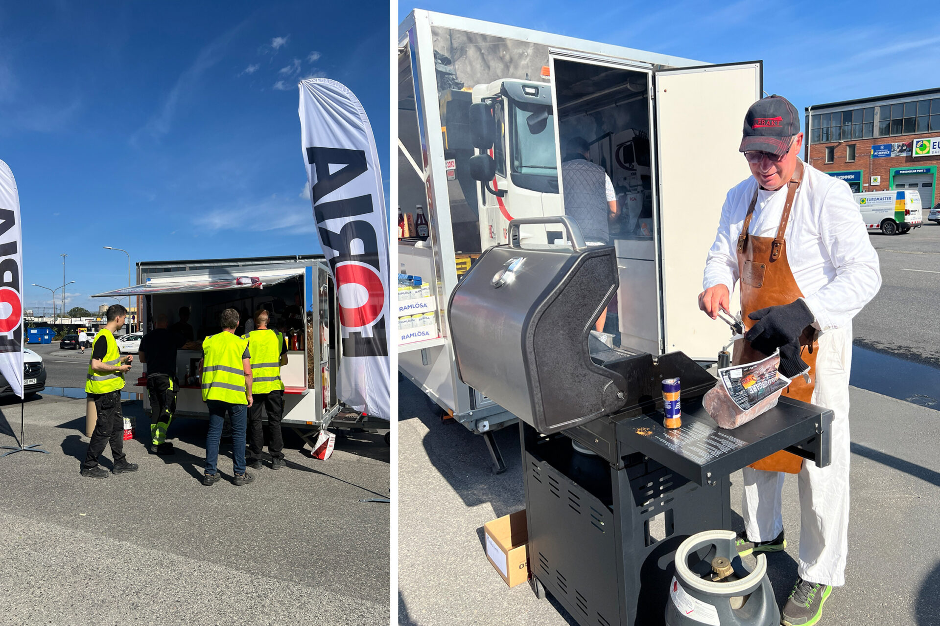 Elviras invigning blev en gemytlig tillställning där Forias Foodtruck bjöd på lunch.