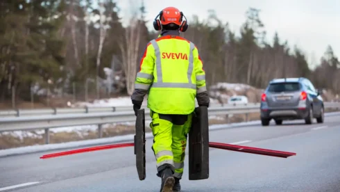     Svevia bygger en ny trafikplats i Skövde för ökad framkomlighet och högre trafiksäkerhet. Foto: Markus Marcetic. 