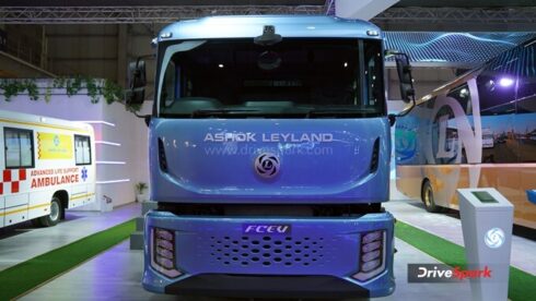 Bland annat låg efterfrågan bidrar till Ashok Leylands försenade vätgaspremiär. Foro: Ashok Leyland.