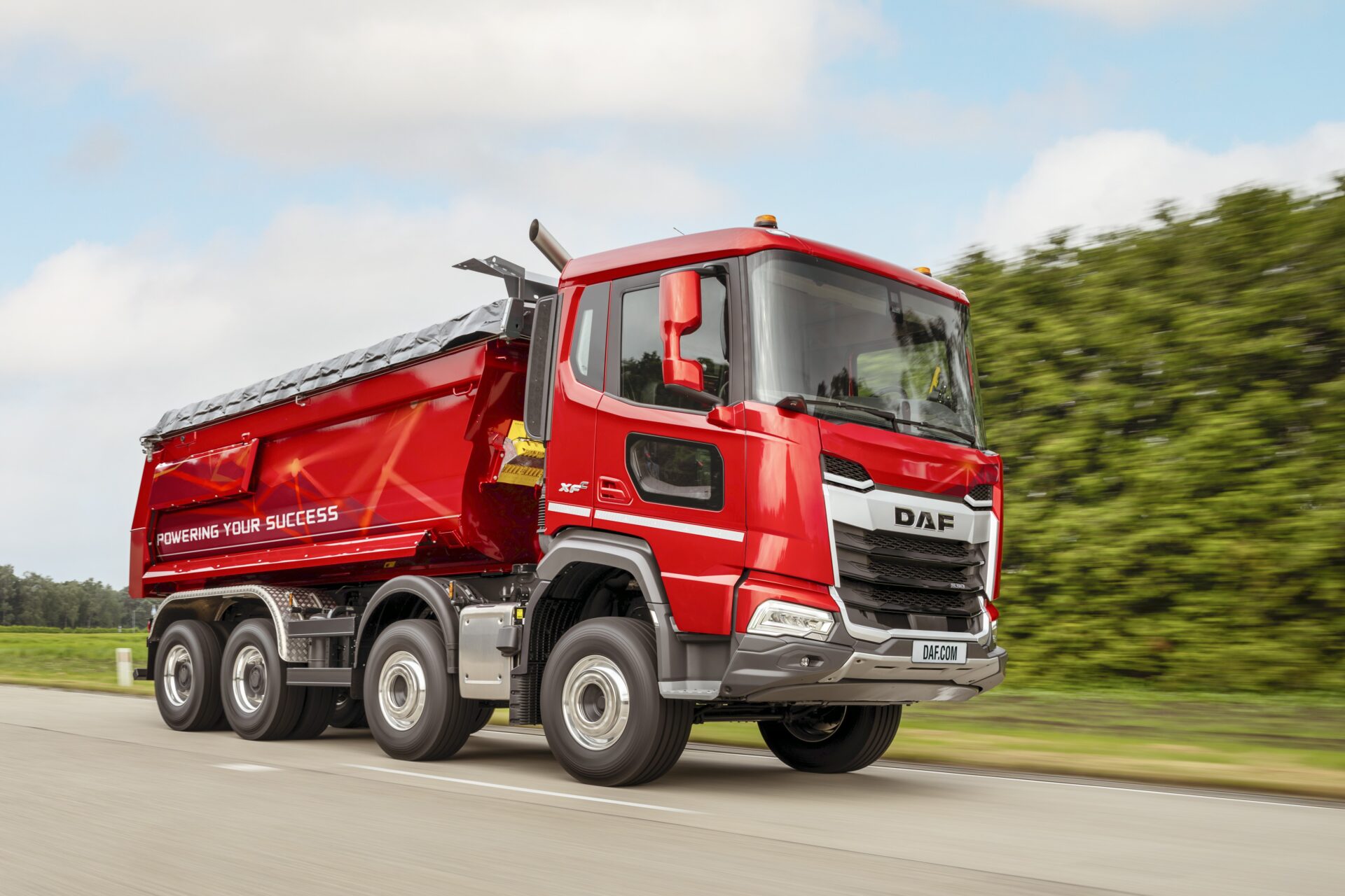 Med låg tjänstevikt ökar nyttolasten. Foto: DAF Trucks.