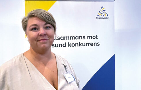 ”Vi jobbar mot den osunda konkurrensen samt att förebygga den”, säger Sara Larsson som är informatör på Skatteverket. Foto: Heidi Bodensjö