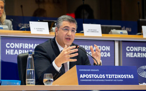 Grekiske Apostolus Tzitzikostas kan bli nästa EU-kommissionär för transportfrågor. Foto: Transportföretagen.