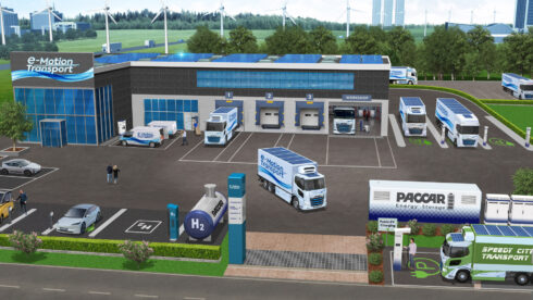 Paccar Power Solution ska hjälpa kunder i sin energiomställning. Foto: Paccar/DAF Truck.