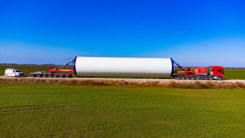 Nootebooms nya generationens specialtrailer Mega Windmill Trailer XXL. Foto: Nooteboom. 