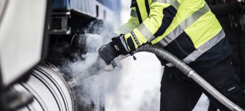 2030-sekretariatet tar inte upp gaslastbilar, men väl att dieselfordon kan tankas med fossilfri HVO. Foto: Genrebild/Proffs arkiv.