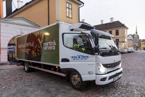 Martin & Servera ligger i framkant med hållbara transporter och ökar nu antalet fordon i Stockholm. Foto: Martin & Servera.