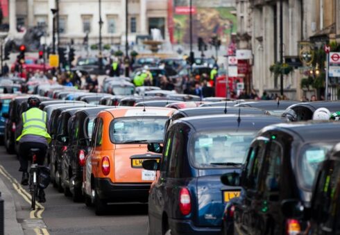 Trafiken i London kan ofta vara prövande för transportföretagen. Foto: Proffs/arkiv.