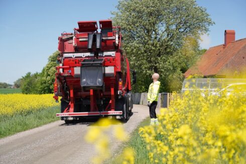  Ohlssons AB - insamling av kommunalt avfall i fyrfackskärl. Foto: Ohlssons.